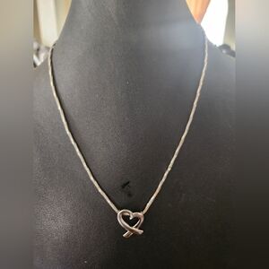 925 sterling silver necklace with heart Pendant